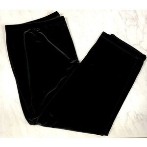 Traveler's Collection Chico's Velvet Essential Slim Ankle Pants Black Size 4 NWT